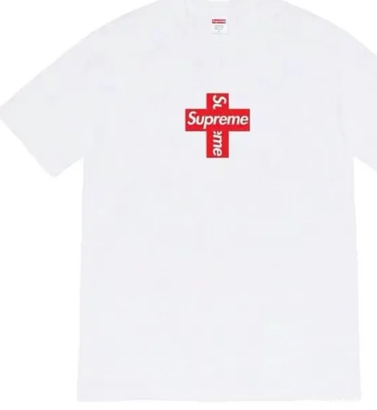 White XL L CROSS Short S T-shirt Black M BOX sleeved LOGO 0716